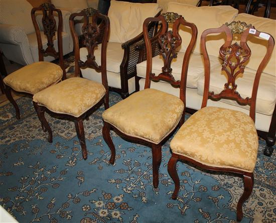 4 Edwardian chairs